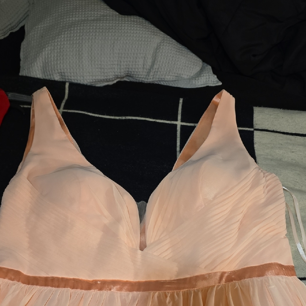 Elegant Peach Women's Evening gown